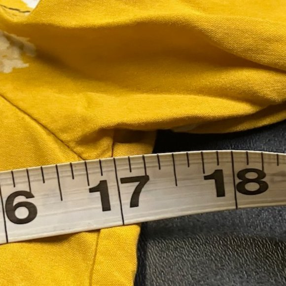 Old Navy Women's Yellow Floral Short Sleeve Crew Neck Mini Dress XS NWOT - Picture 6 of 9